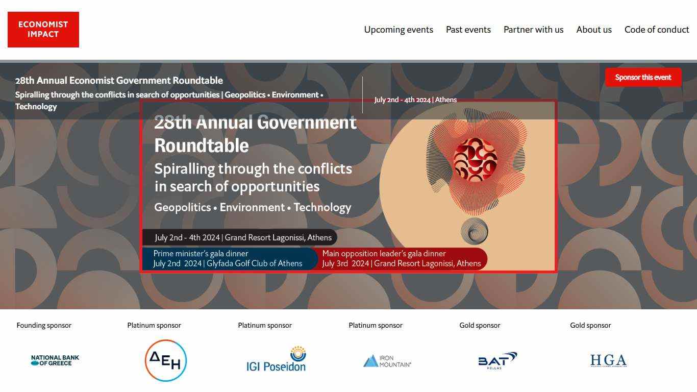 28th Annual Economist Government Roundtable | Economist Impact events